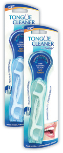 TONGUE CLEANER + 10 FLOSS PICKS