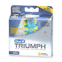 ORAL-B TRIUMPH, FLOSSACTION BRUSHHEAD EB25-3