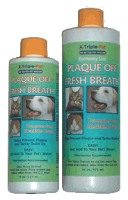 TRIPLE PET PLAQUE OFF 8OZ